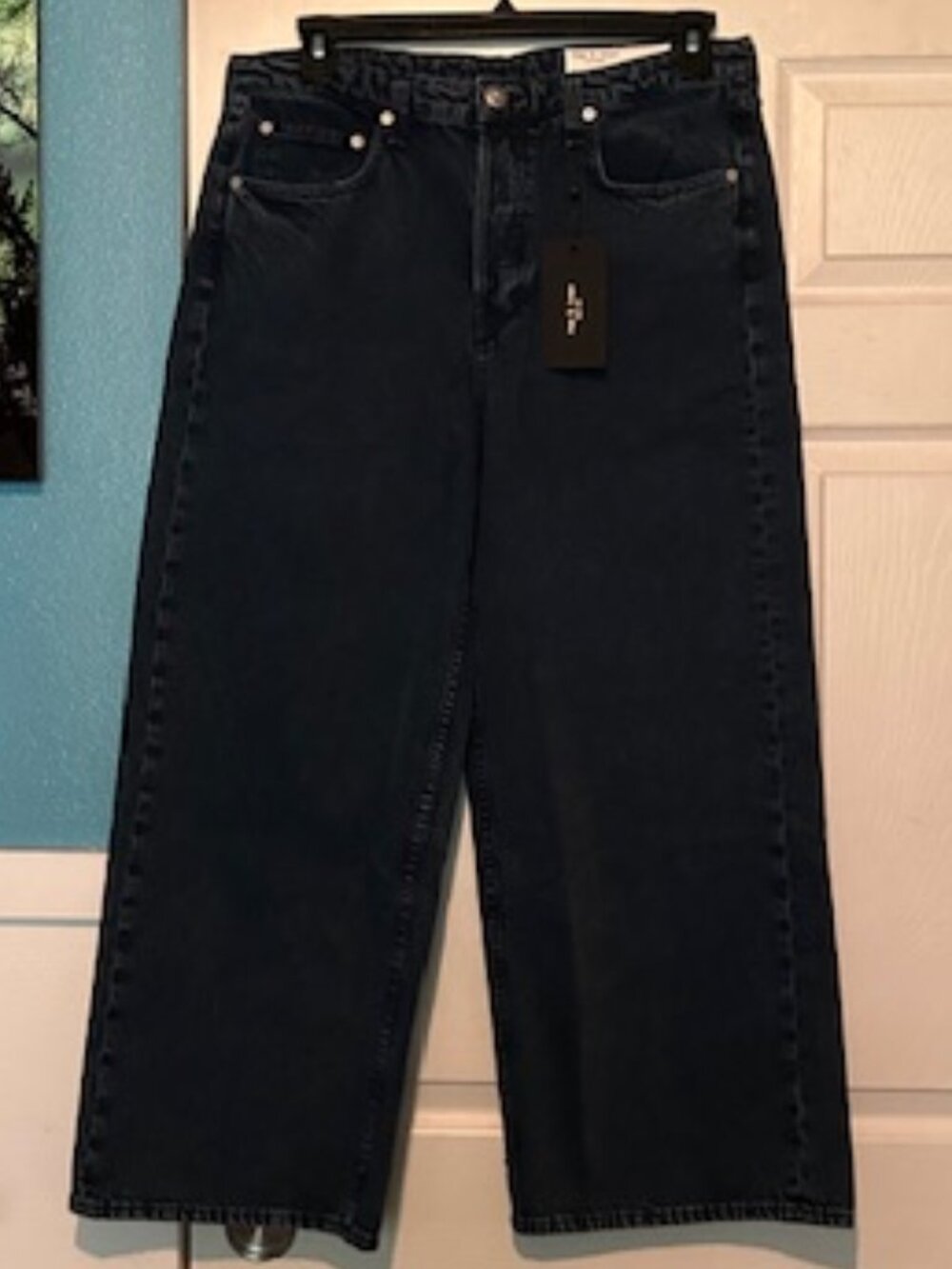 NWT rag & bone High Waist Wide Leg Jeans - Size 32